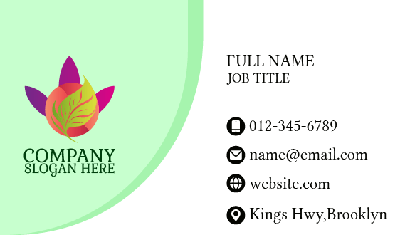 Rejuvenating Greenery Business Card