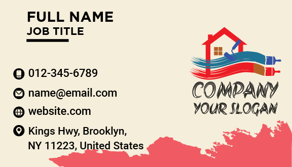 Residential Building Painter Business Card