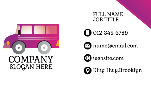 Retro Bus Business Card