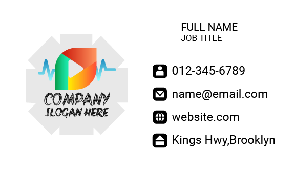 Rhythmic Entertainment Business Card