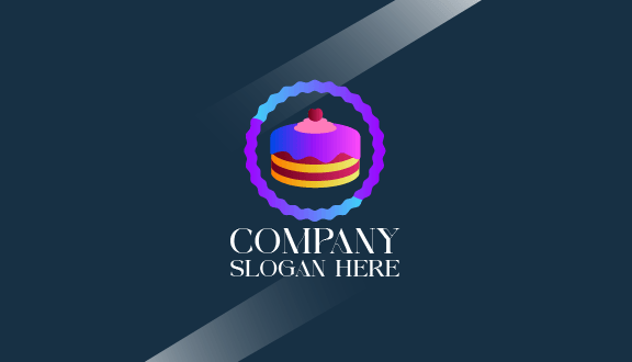 Reichhaltige Kuchen Visitenkarte