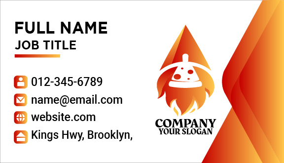 Roasted Pizza Business Card