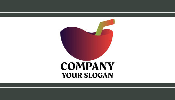 Tarjeta De Presentación De Jugos Con Tazón Redondo