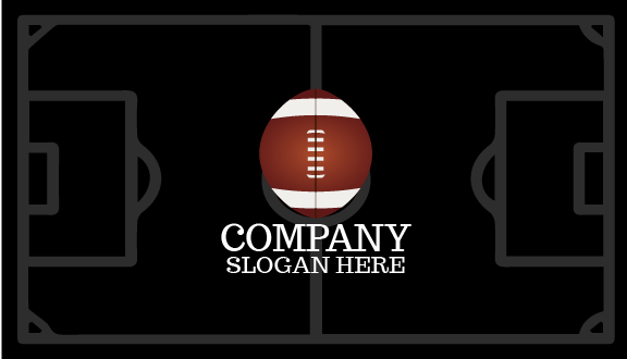 Tarjeta De Presentación De Fútbol De Rugby