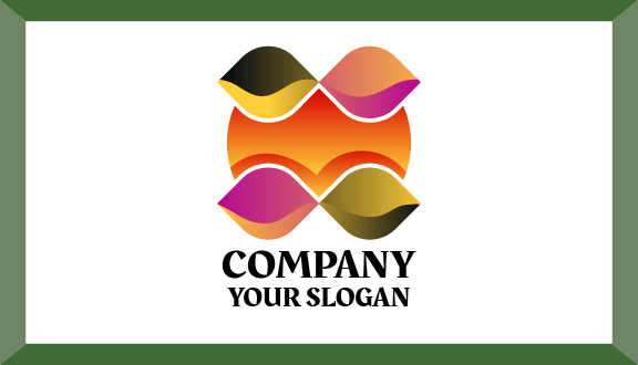 Sea Shells Abstract Business Card