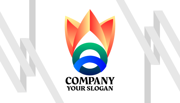 Serene Flower Abstract Business Card