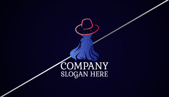 Kartu Nama Shiny Dot Gown Boutique