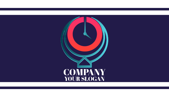 Şok Edici Pembe Saatli Kartvizit