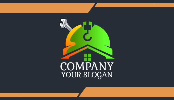 Silver Wrench Maintenance Business Card