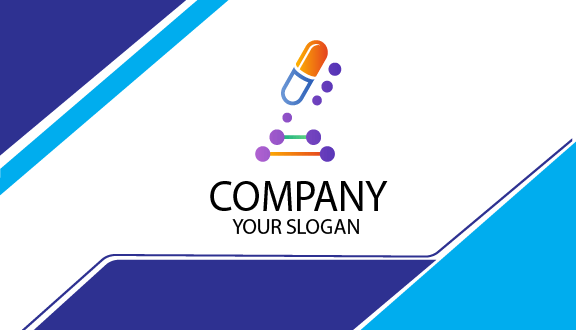 Semplice Biglietto Da Visita Medico Blu