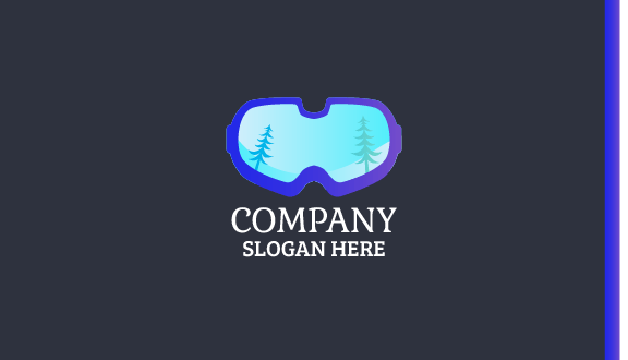 Óculos De Esqui Inverno Cartão De Visita