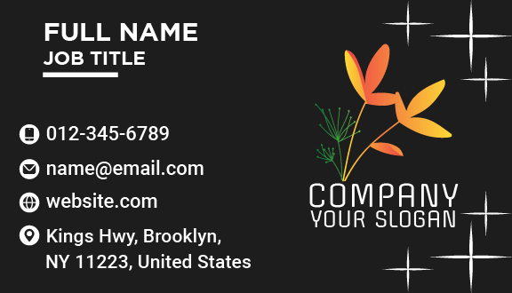 Skinny Leaf Aesthetic Business Card