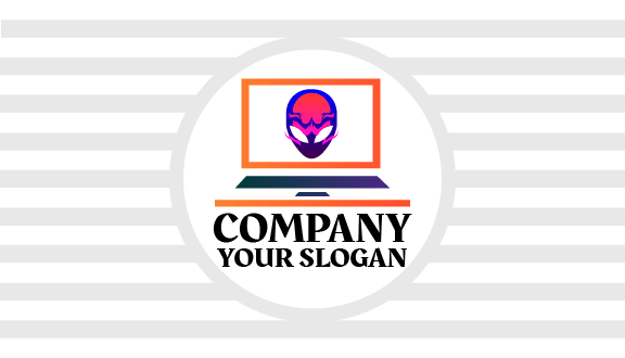 Máscara De Caveira Cartão De Visita Para Laptop