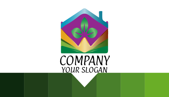 Kartu Nama Pertanian Rumah Biru Langit