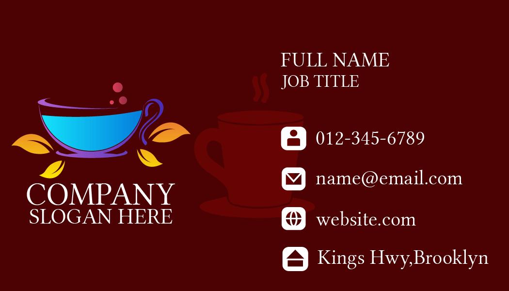 Sky Blue Tea Business Card