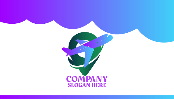 Kartu Nama Perjalanan Pesawat Skyblue