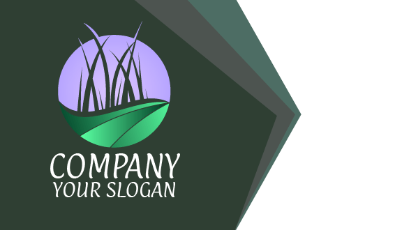 Cartão de visita Sleek Circle Lawn