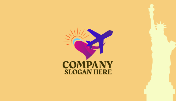 Kartu Nama Perjalanan Sleek Fly