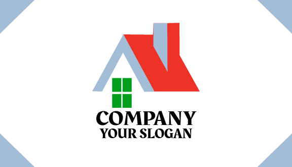 Tarjeta De Presentación De Arquitecto Con Techo Inclinado