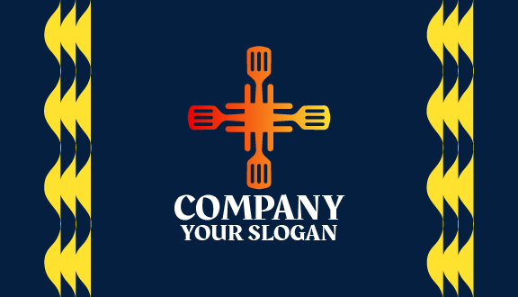 Slotted Spatula Food Business Card