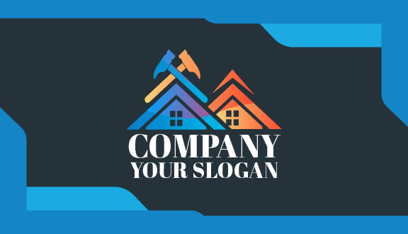 Tarjeta De Presentación Para Mejoras Del Hogar Con Un Martillo Pequeño