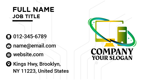 Smart Technology Computer Business Card