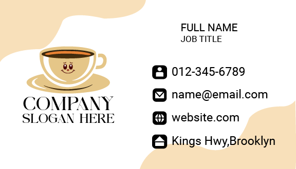 Smiley Coffee Business Card