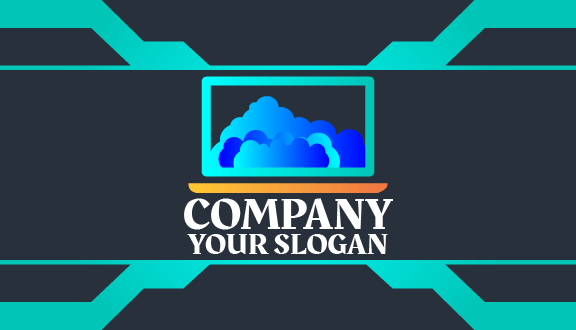 Cartão De Visita Laptop Esfumaçado