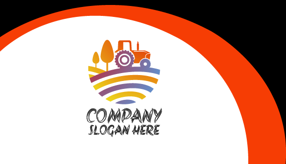 Tarjeta De Presentación De Tractor De Funcionamiento Suave