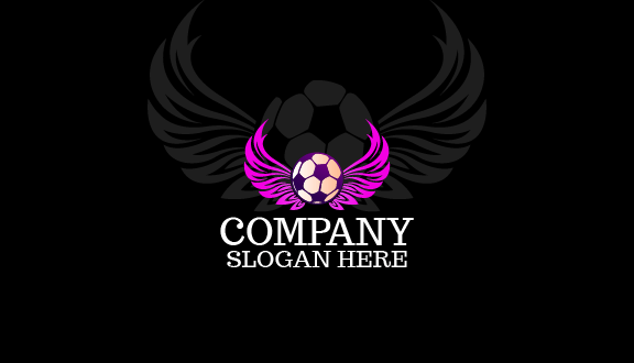 Tarjeta De Presentación De Fútbol Volador