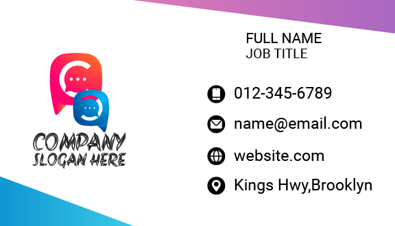 Social Communication Business Card