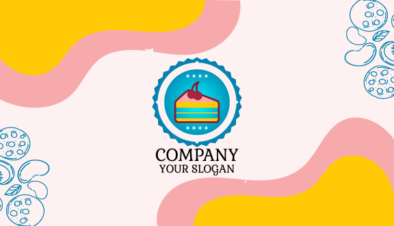 Weiche Kuchenstück Visitenkarte