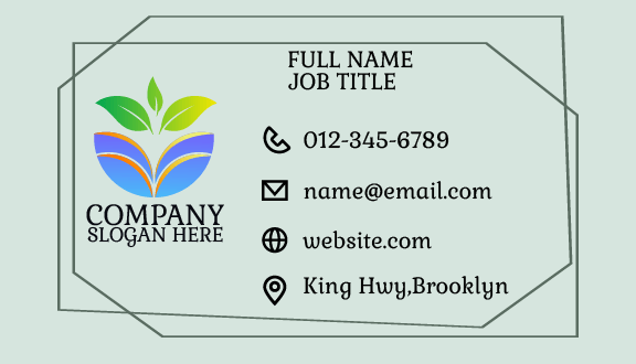 Soil Fertility Greenery Business Card