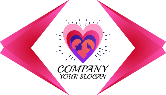 Kartu Nama Kencan Berbentuk Hati Yang Berkilau