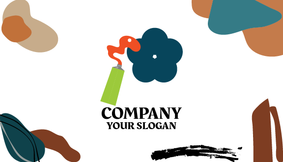 Spilling Paint Art Business Card