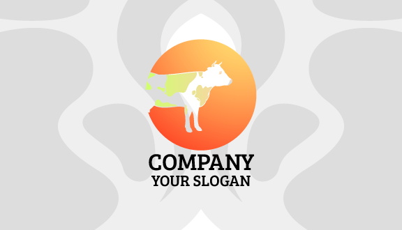 Tarjeta De Presentación De Animales Lecheros Con Manchas