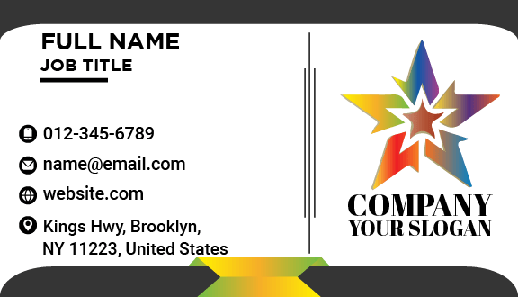 Star Abstract Business Card