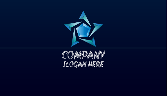 Kartu Nama Perhiasan Berbintang