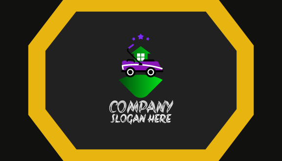 Tarjeta De Presentación De Tractor Estrellado