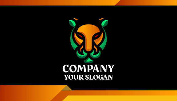 Tarjeta De Visita Majestuosa Con Tigre