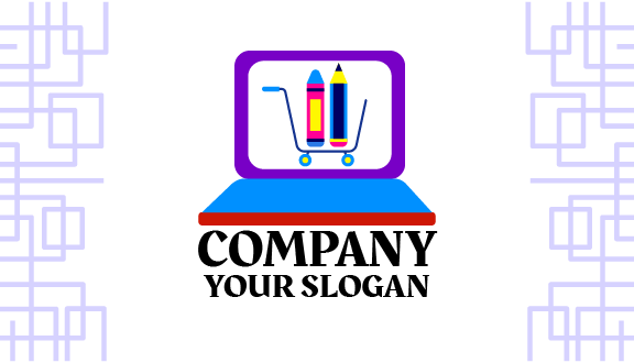 Papelaria Laptop Cartão De Visita