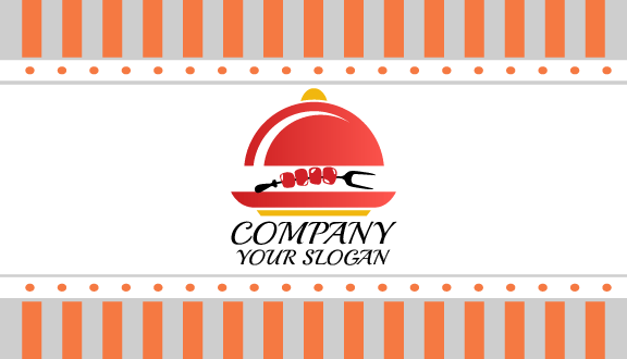 Steamy Barbecue Food Business Card