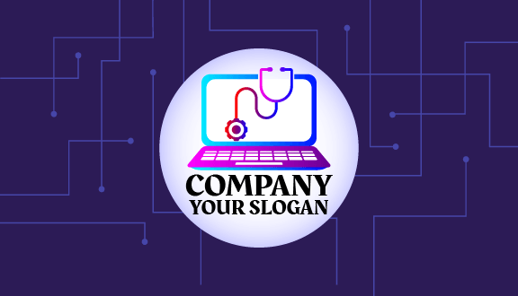 Estetoscópio Laptop Cartão De Visita