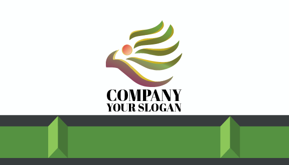 Straight Lines Abstract Business Card