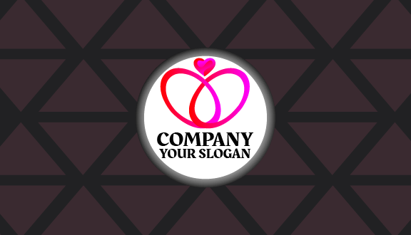 Kartu Nama Perhiasan Berwarna Merah Muda Mencolok