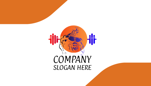 Tarjeta De Presentación De Fitness De Hombre Fuerte