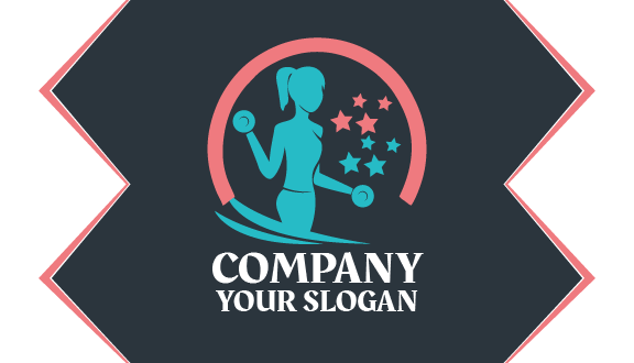 Tarjeta De Presentación De Fitness De Chica Robusta