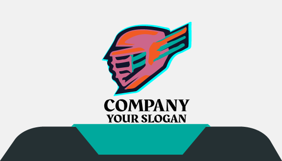 Tarjeta De Visita De Hockey Con Casco Resistente