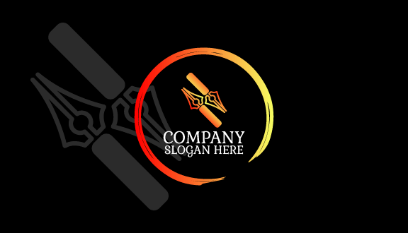 Stylized Artist Pen Business Card