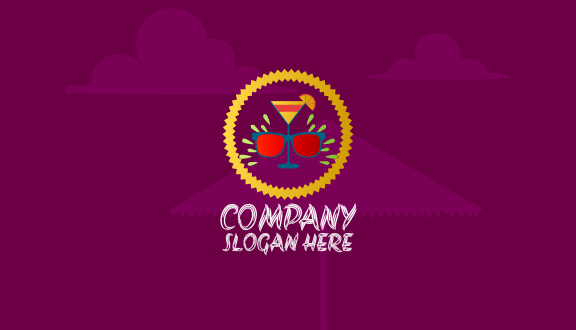 Kartu Nama Kacamata Musim Panas